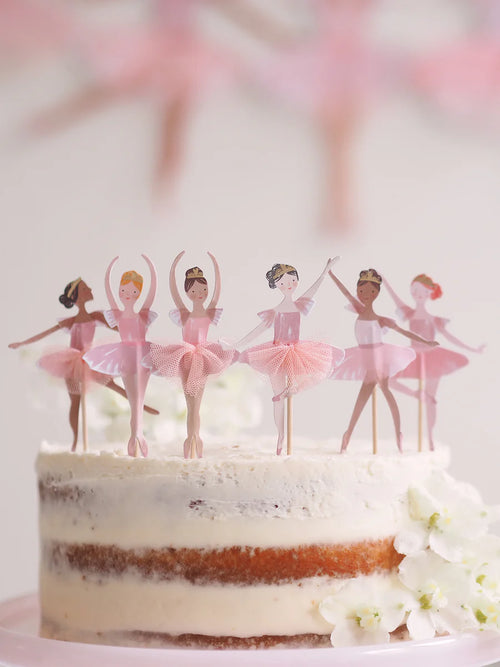 Cupcake Kit φορμάκια και toppers για παιδικό πάρτι Μπαλαρίνα-Ballet σετ 24τμχ - Meri Meri