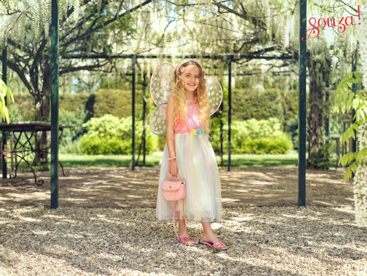 Παιδκή Στολή νεράϊδα με Φτέρα Flora 3-7 ετών Souza