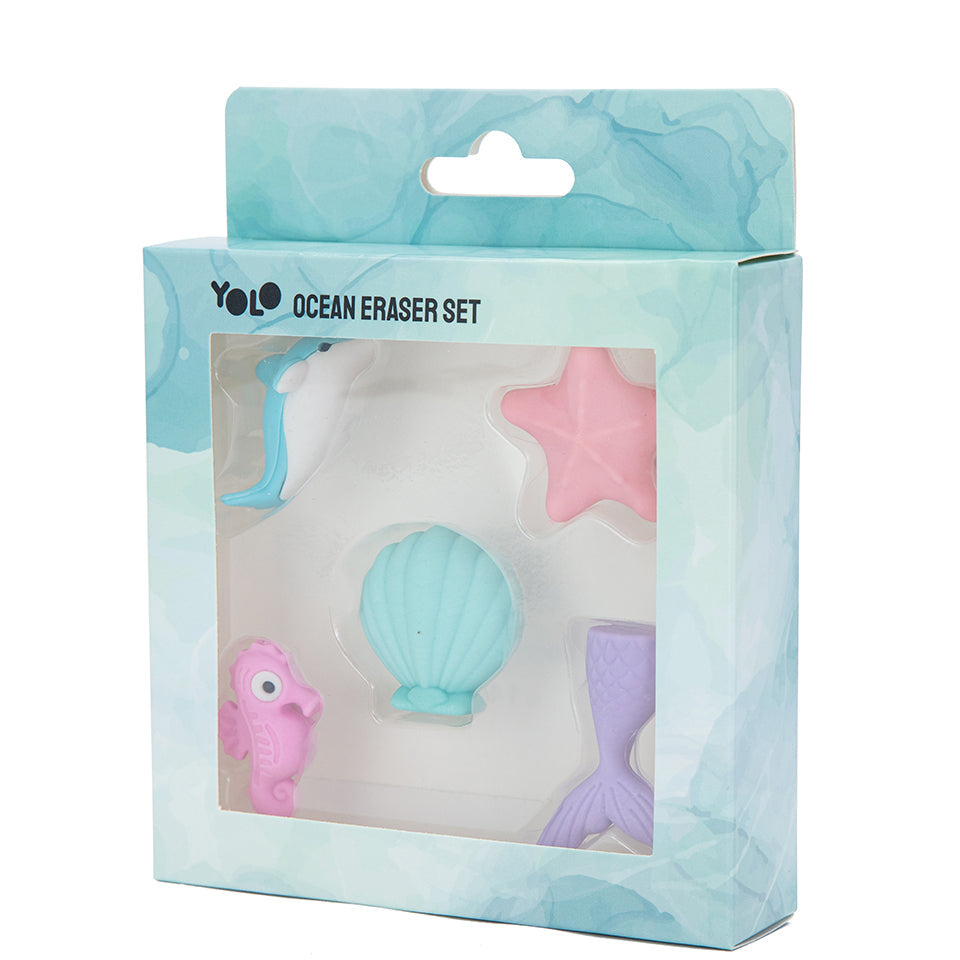 Παιδικό σετ 5 αρωματικές γόμες Βυθός - Yolo