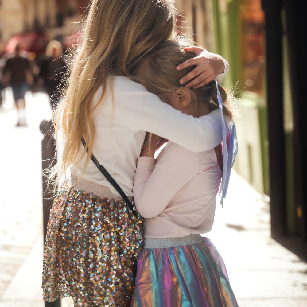 Παιδική φούστα tutu ροζ χρυσή με παγιέτες 4-6 ετών