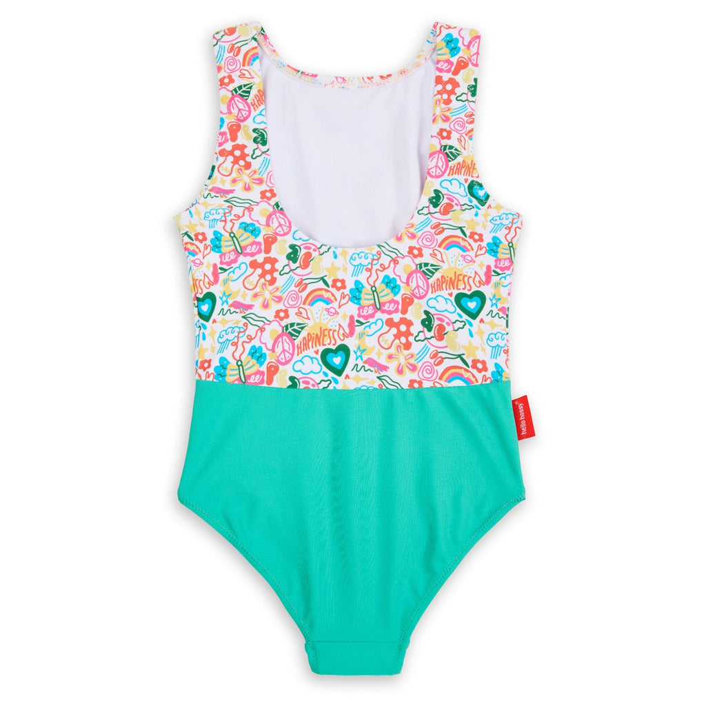 Kid's one-piece swimsuit with UV50 protection Happiness 3-8Y Hello Hossy