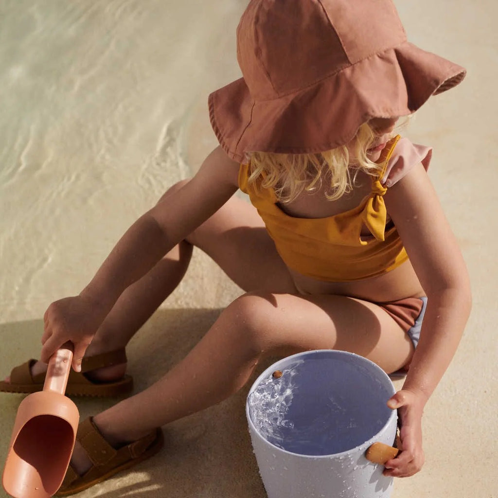 Kid's Amelia reversible sun hat - Leopard/Sandy 0M-10Y - Liewood