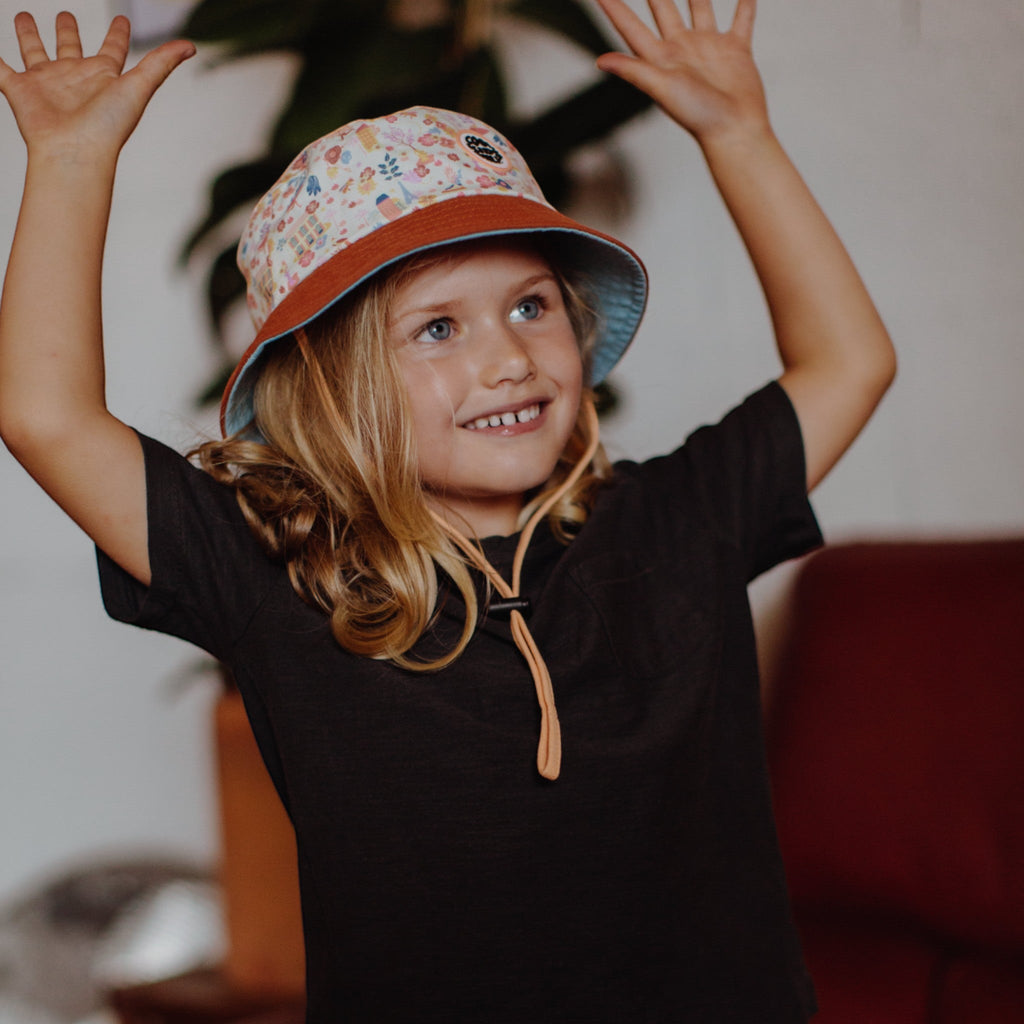 Kid's bucket hat Dried Flowers 2-6Y+ Hello Hossy