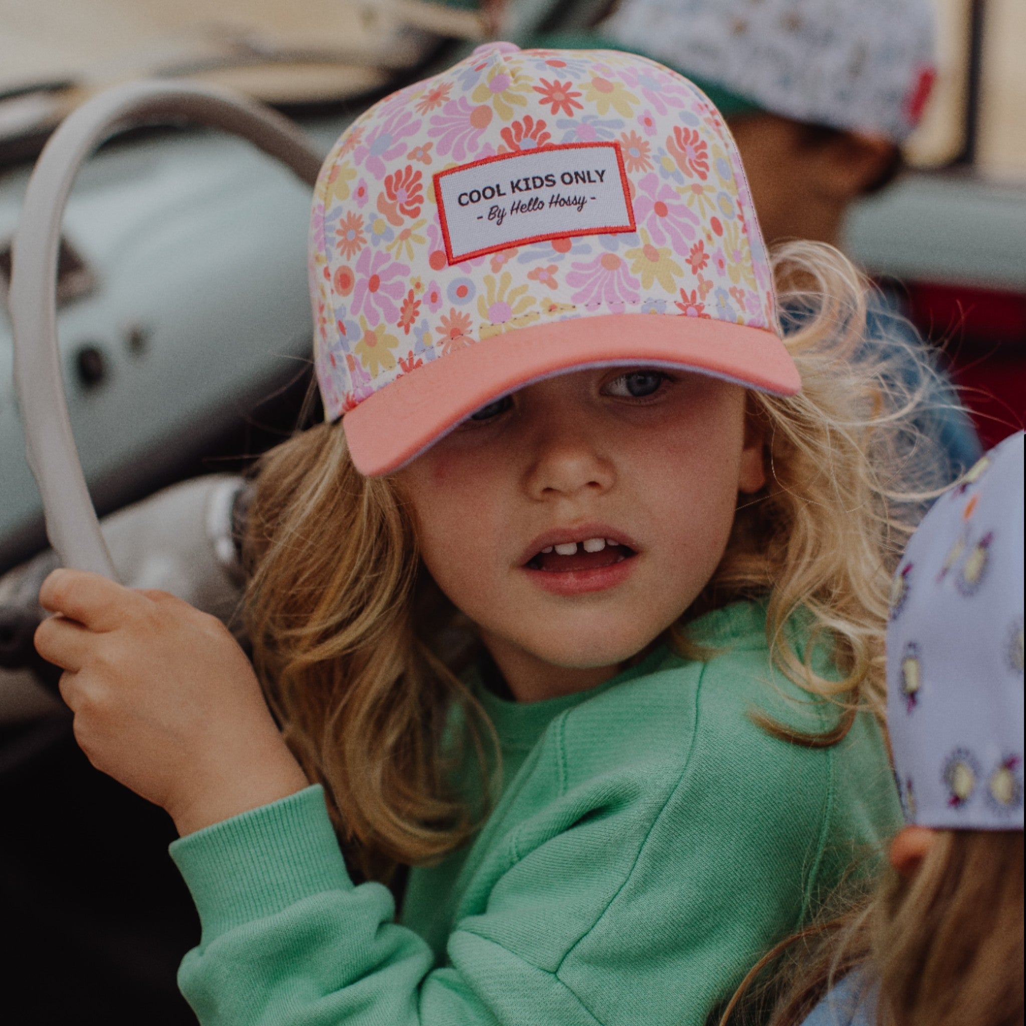 Kid's jockey cap Retro Flowers 9M-6Y+ Hello Hossy 