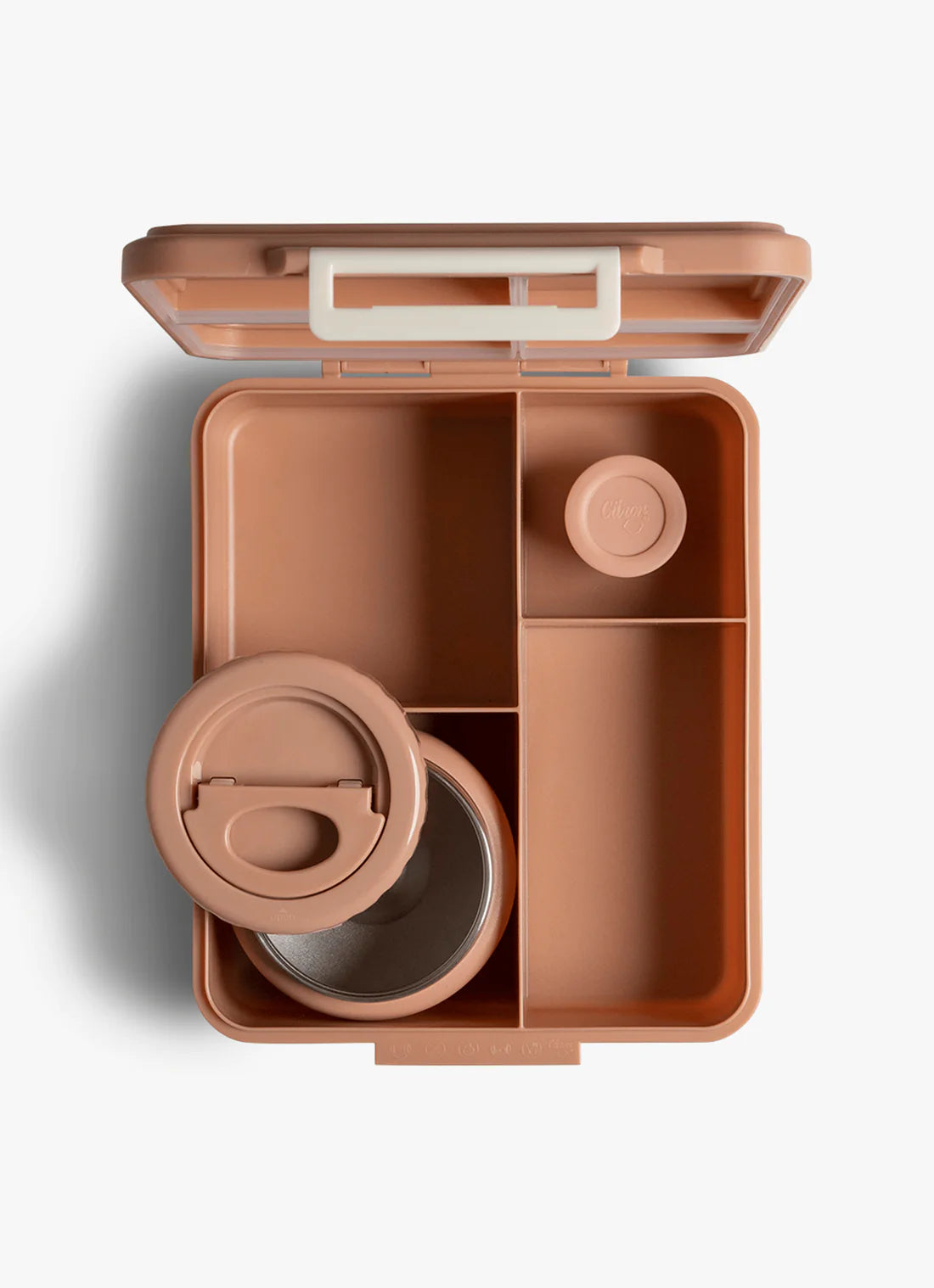 Μεγάλο παιδικό δοχείο φαγητού με χωρίσματα και θερμός Unicorn Blush Pink 18+ months 23.6x19x7.5 cm - Citron