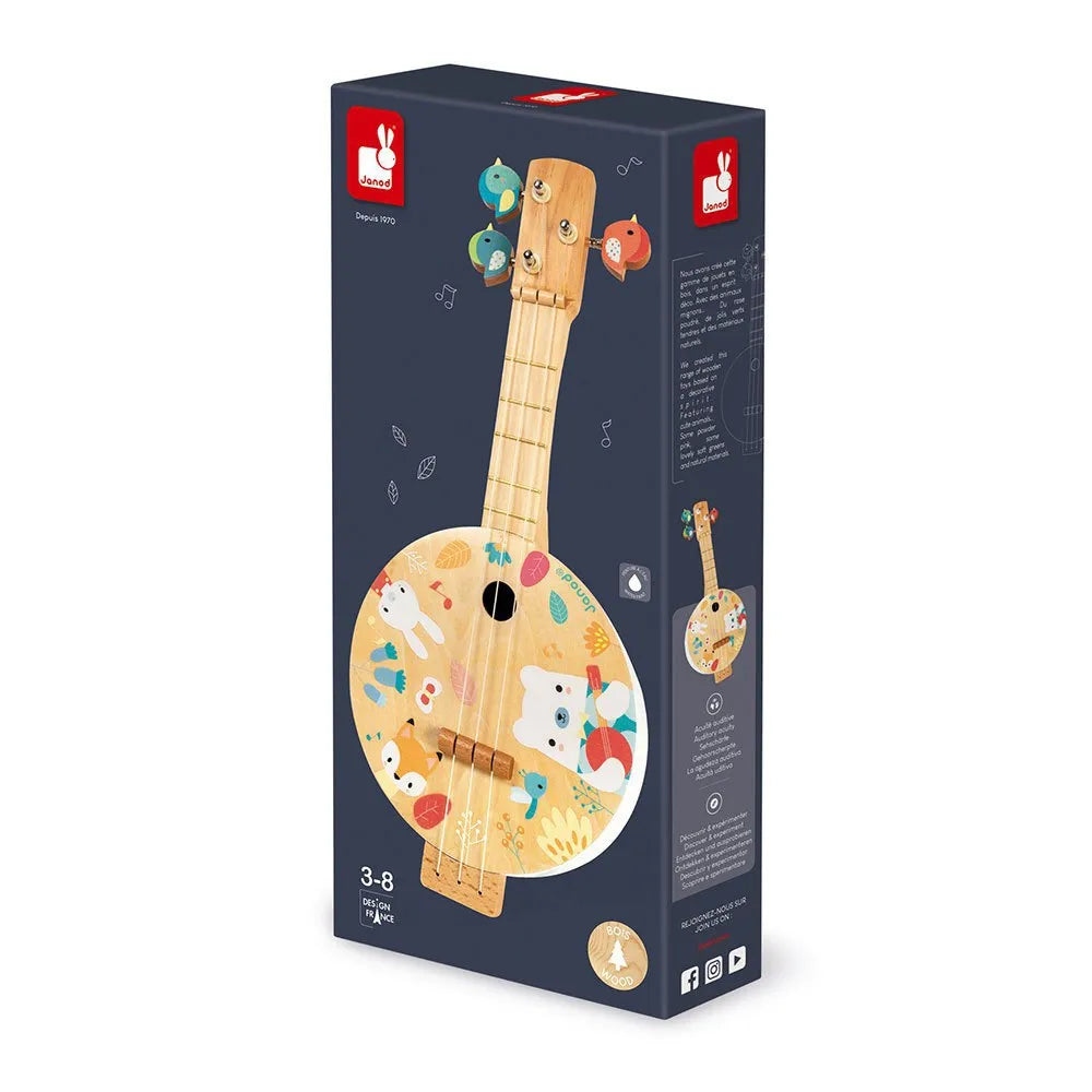 Janod musical toy Banjo 3 cords