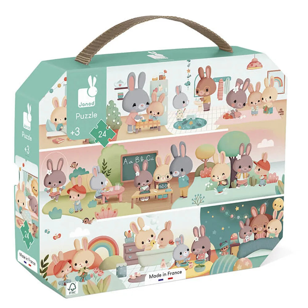 Puzzle 24 pieces A Day 3-5 years Janod