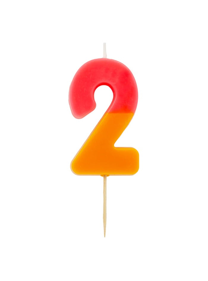 Birthday candle We ♥ Multicolored No. 1 to 5 in different shades 12×5cm - Talking Tables