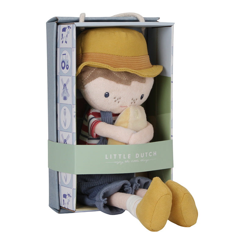 Doll Jim Dutch Farmer kid's soft toy 35cm Little Dutch