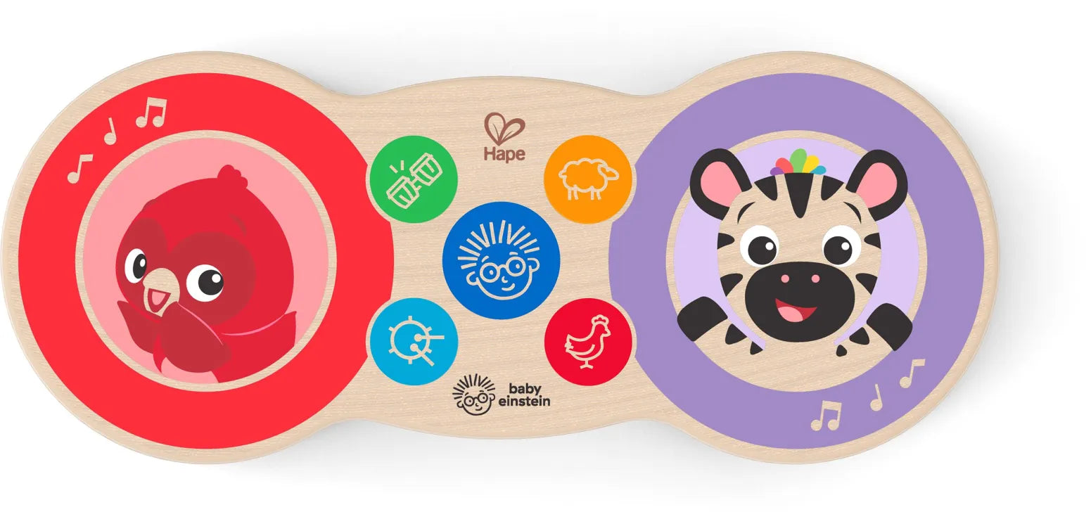 Wooden Magic Touch Drum Upbeat Tunes 6months+
