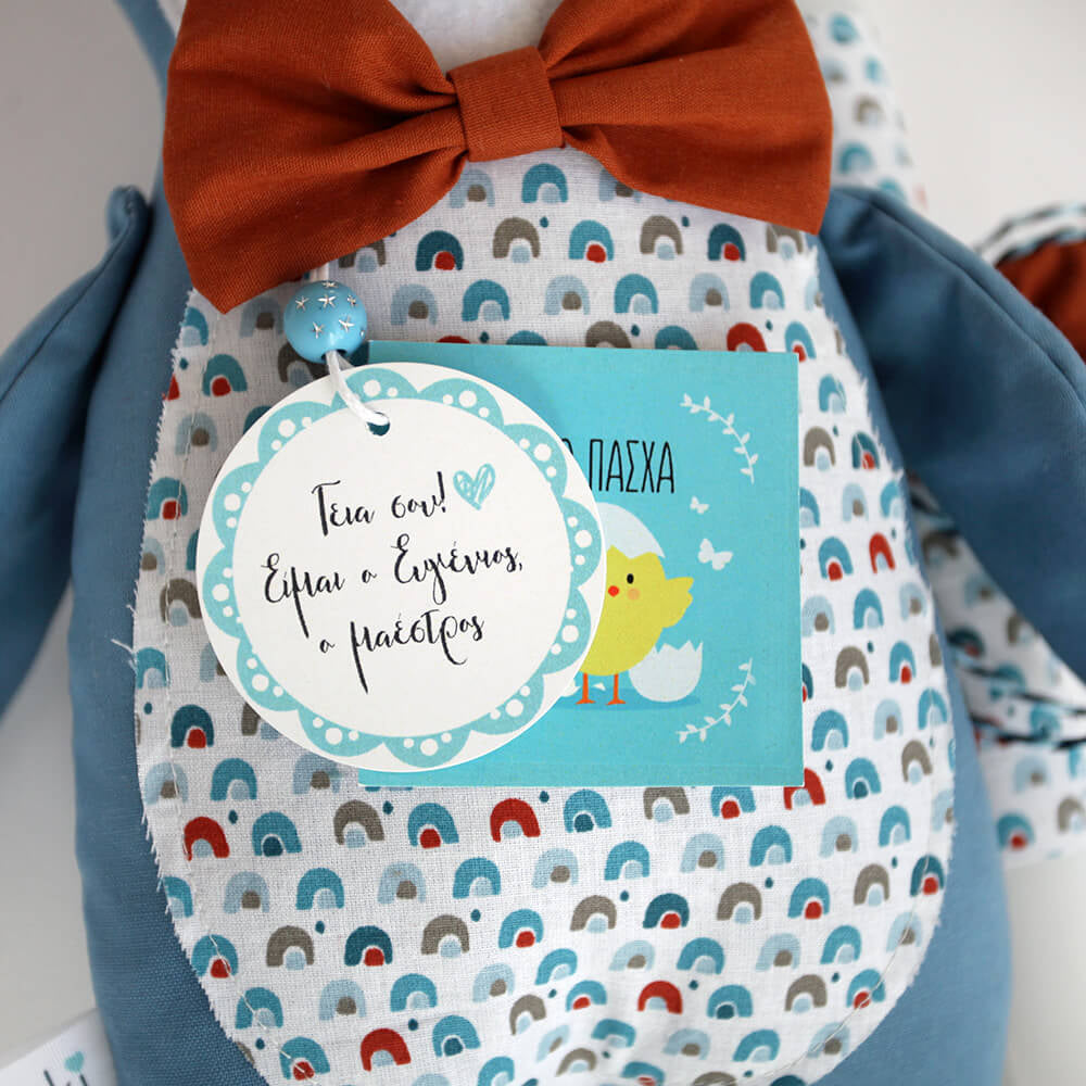 Handmade Easter candle penguin Eugene, the conductor