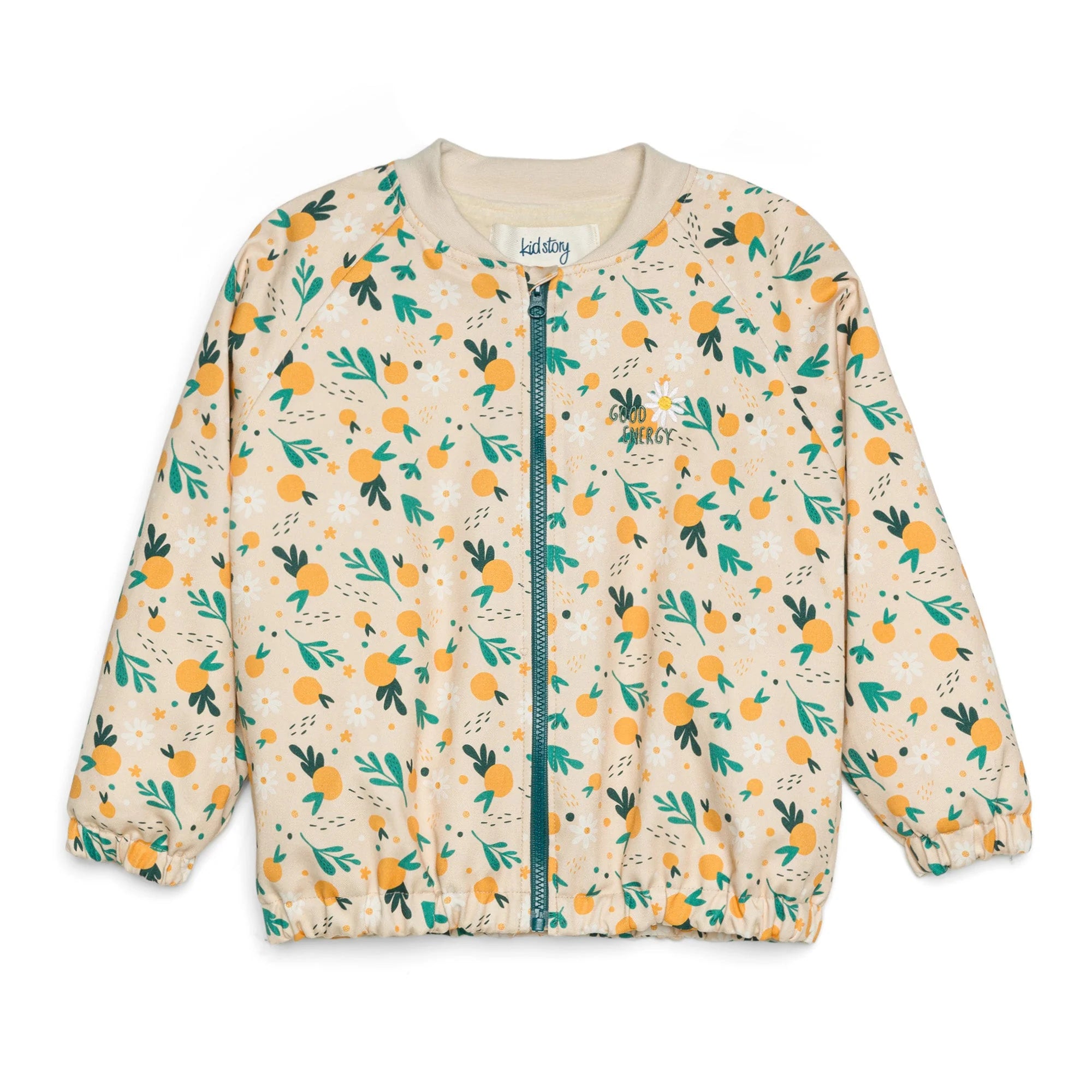 Bomber Jacket with lining and Lemons print 3Years-8Years