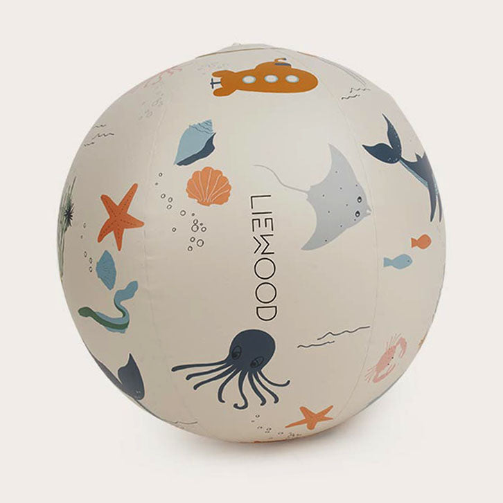 Φουσκωτή μπάλα με sprinkler Luis Sea Creature/Sandy - Liewood 60cm