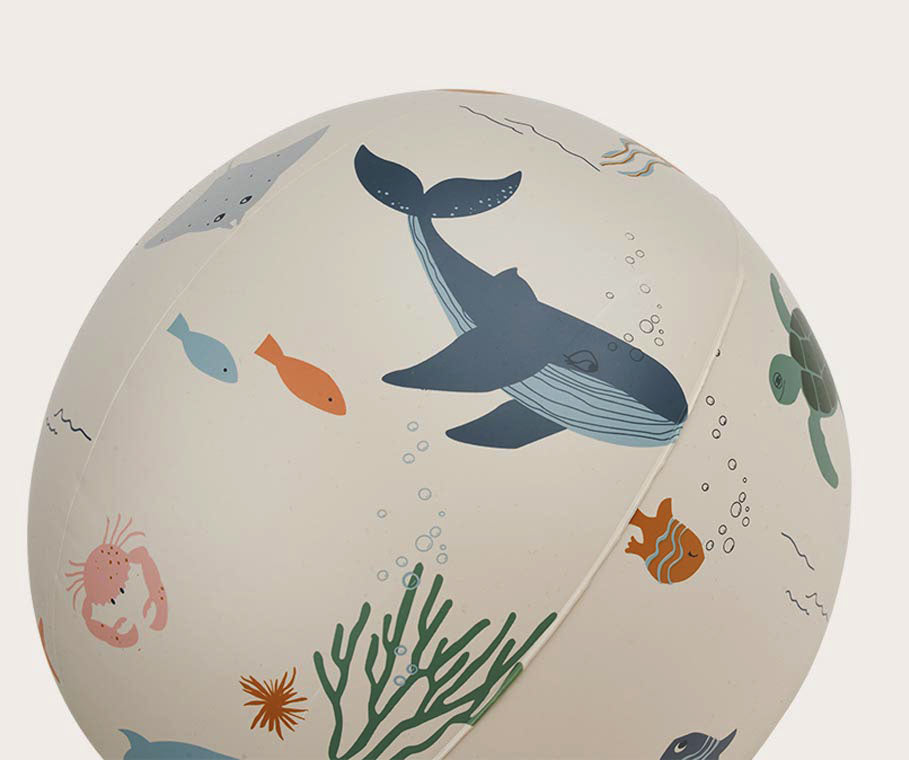 Φουσκωτή μπάλα με sprinkler Luis Sea Creature/Sandy - Liewood 60cm