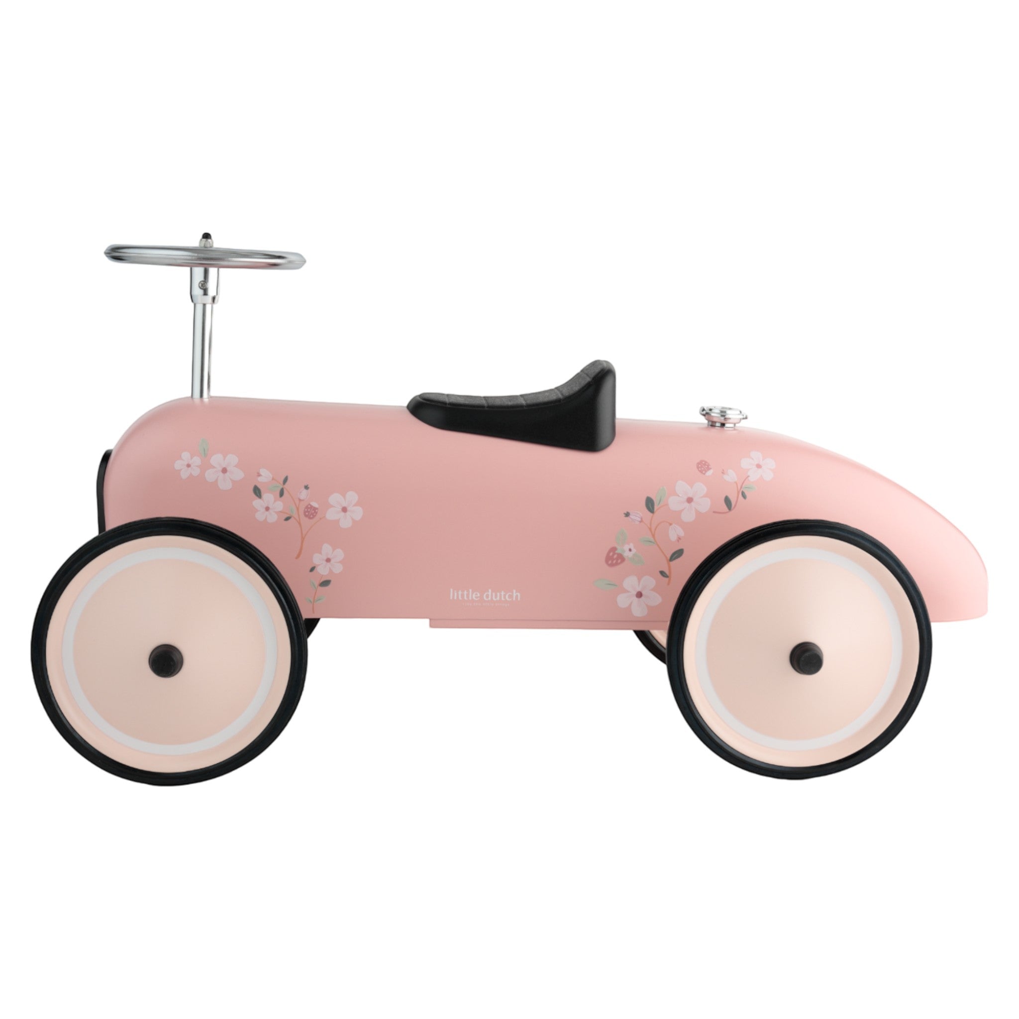 Kid's retro car Ride-on pink 45x25x87cm 2Y+ Little Dutch