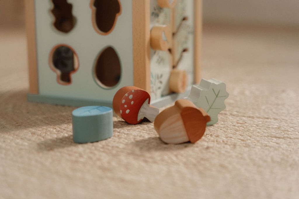 LD7231 Παιδικό Ξύλινο παιχνίδι κύβος δραστηριοτήτων 18M+  Forest Friends FSC