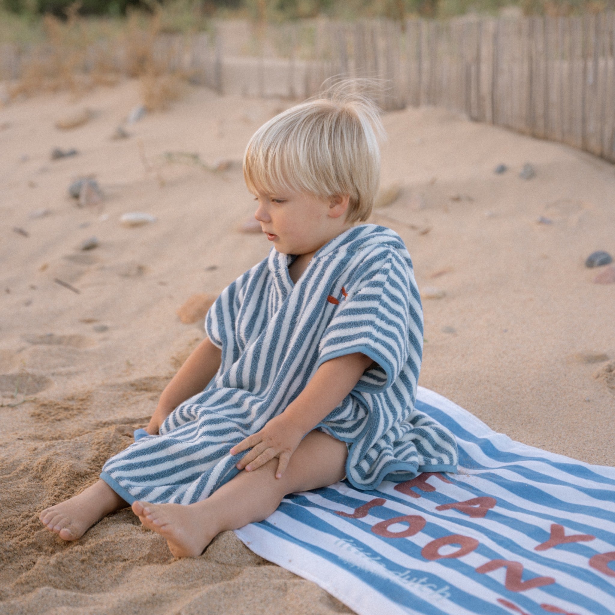 Beach towel Ocean Blue Sea Life 60x120cm Little Dutch 