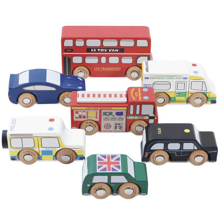 Le Toy Van London Car set 3+