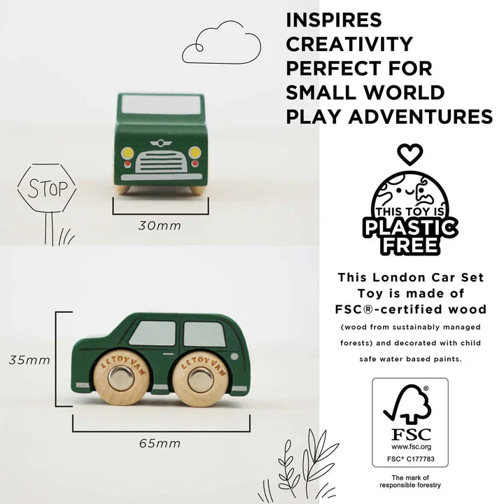 Le Toy Van London Car set 3+