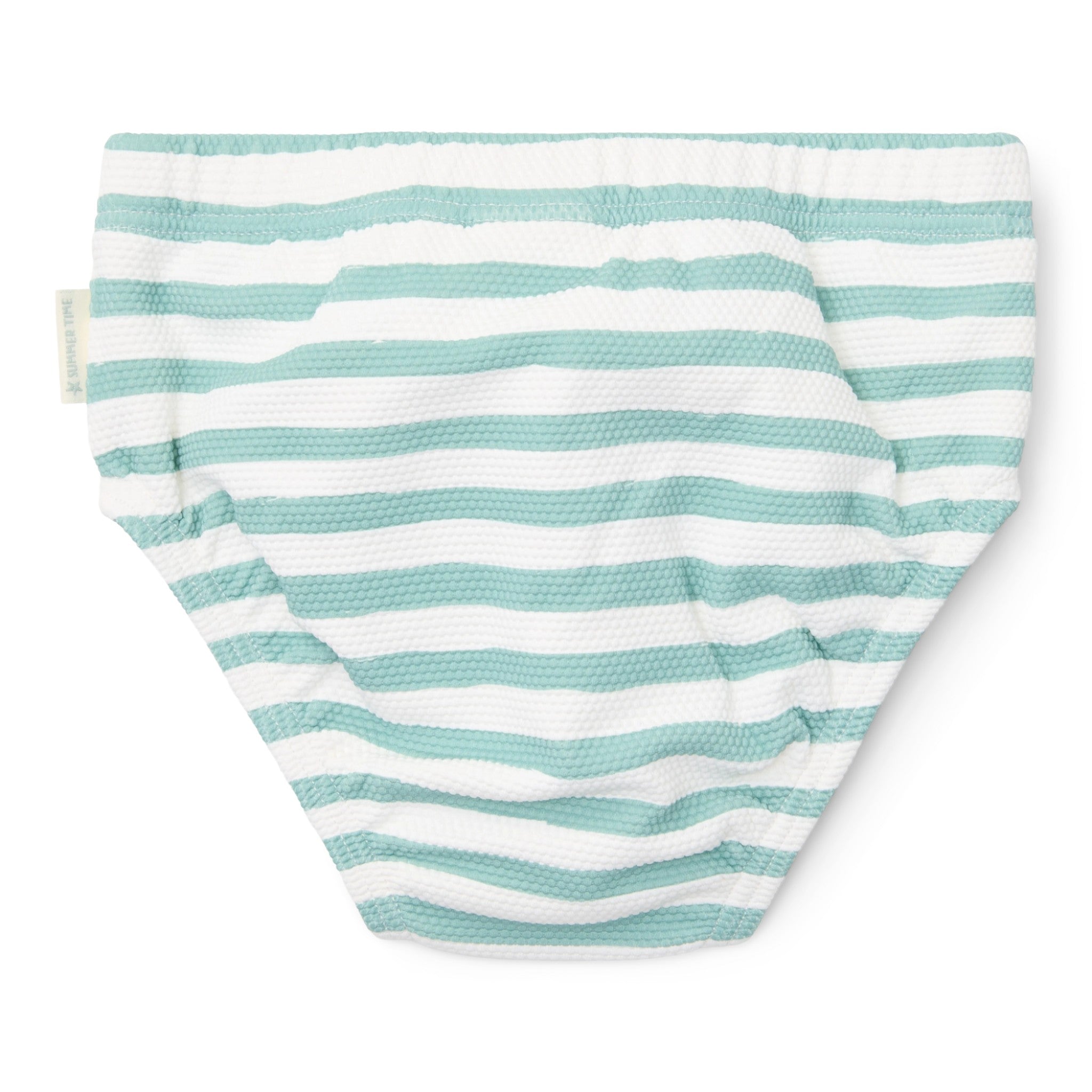 Kid's swim diaper with UV50 protection Stripes Surf blue 9M Little Dutch