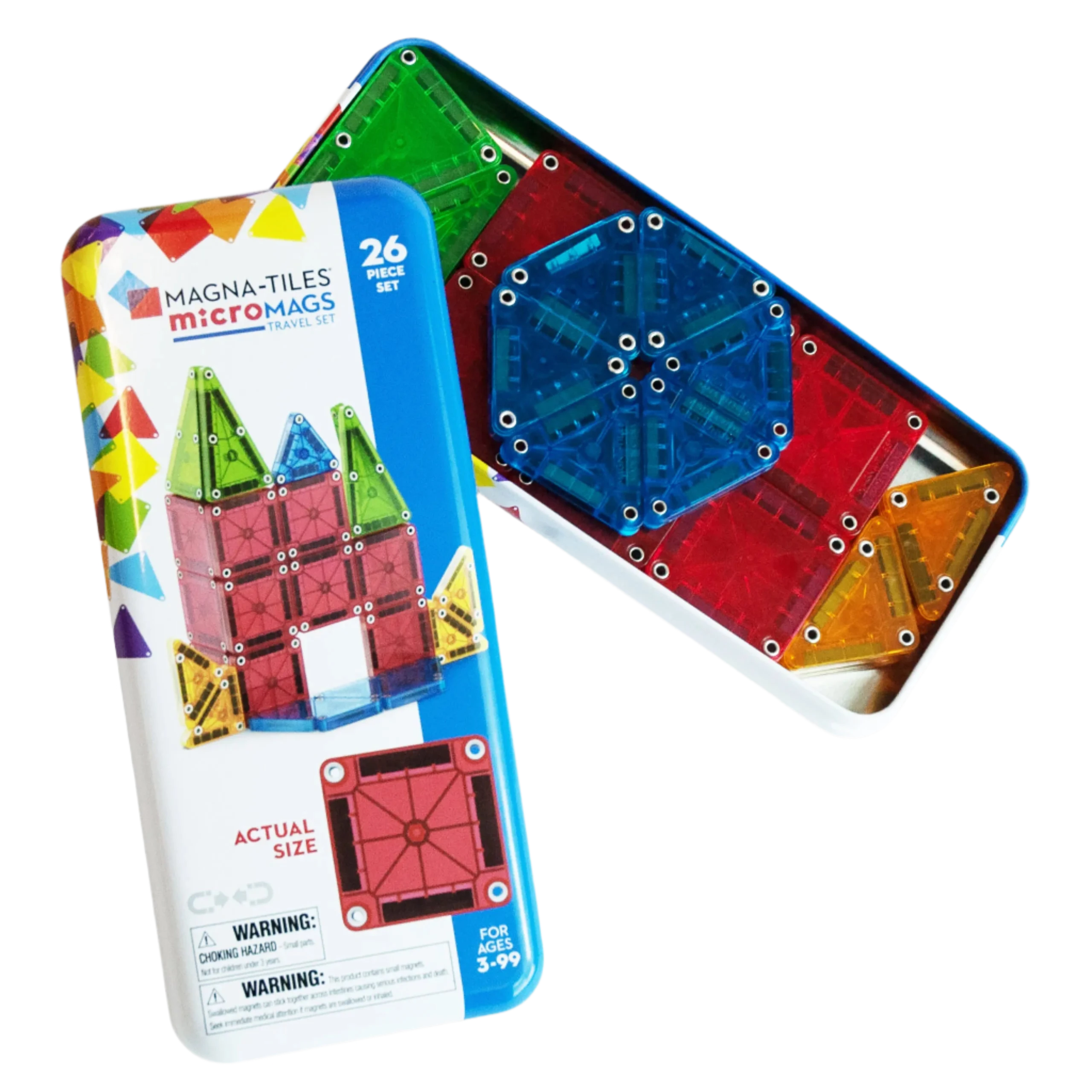 Μαγνητικό Παιχνίδι microMAGS Travel Set 26 Κομμάτια 3ετών+ Magna Tiles 244026