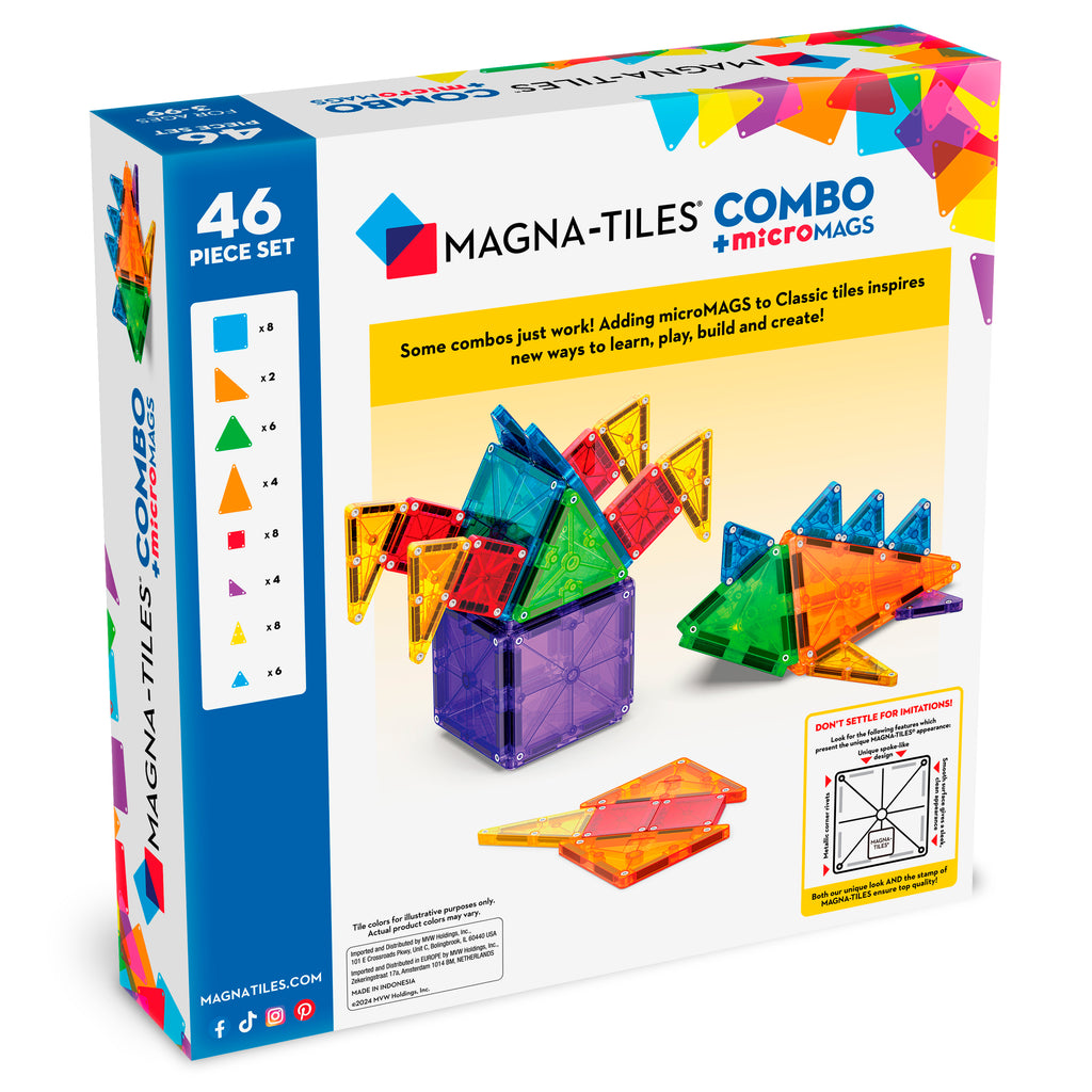 Combo 46-Piece Set 3Y+ Magna Tiles