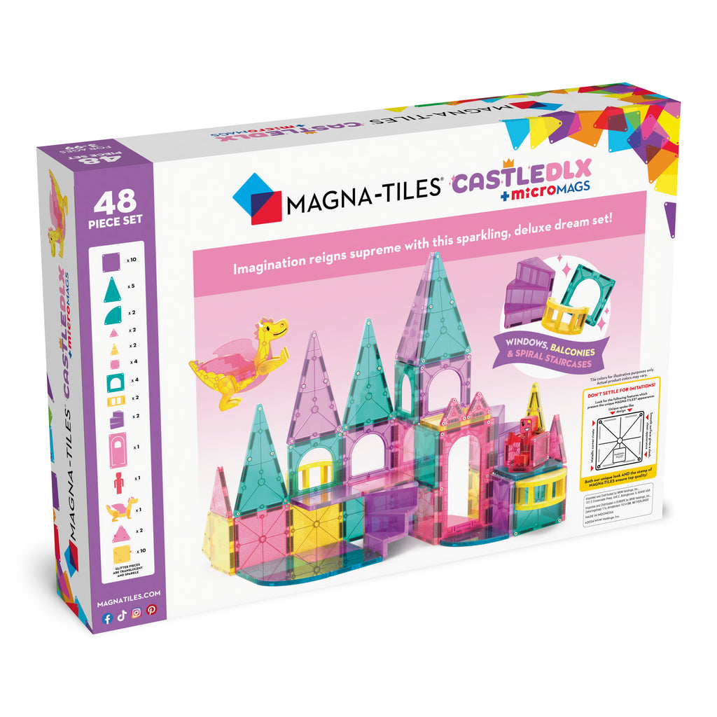 Castle DLX 48-Piece Set 3Y+ Magna Tiles