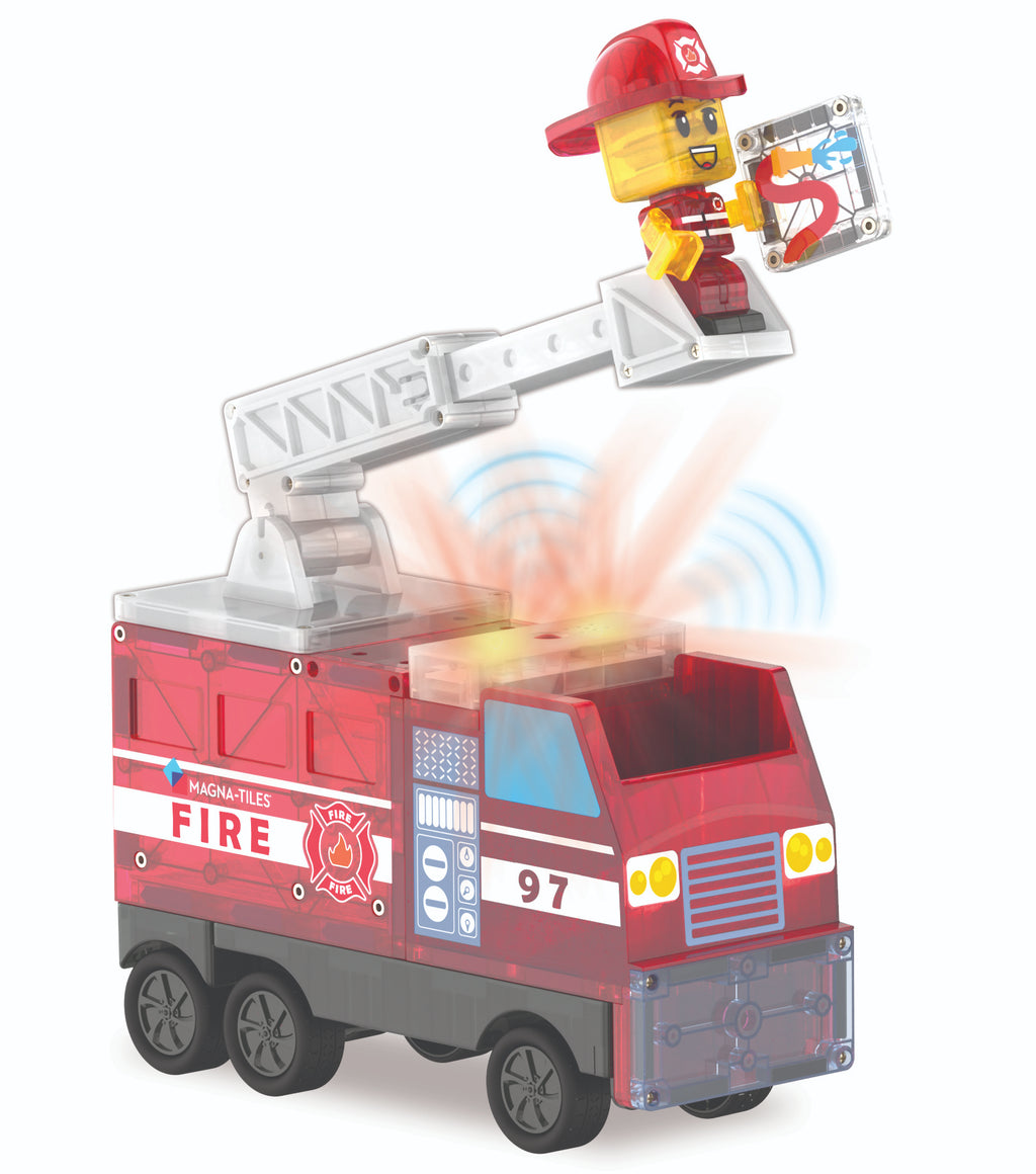 Kid's magnetic toy Fire Station 50pcs 3Y+ Magna Tiles