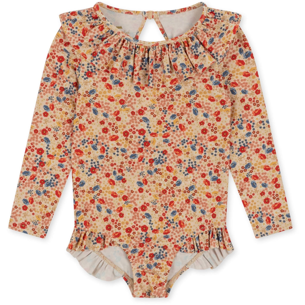 Kid's long-sleeved swimsuit Villetta 6M-10Y - Konges Slojd