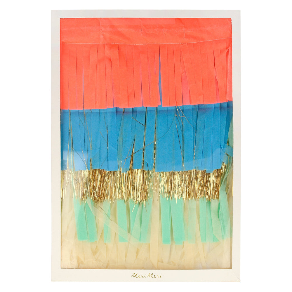 Μεγάλη Διακοσμητική χάρτινη γιρλάντα για παιδικό πάρτι Circus Colorful Fringe - Meri Meri