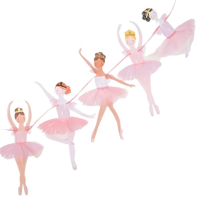 Διακοσμητική χάρτινη γιρλάντα για παιδικό πάρτι Ballerina-3m