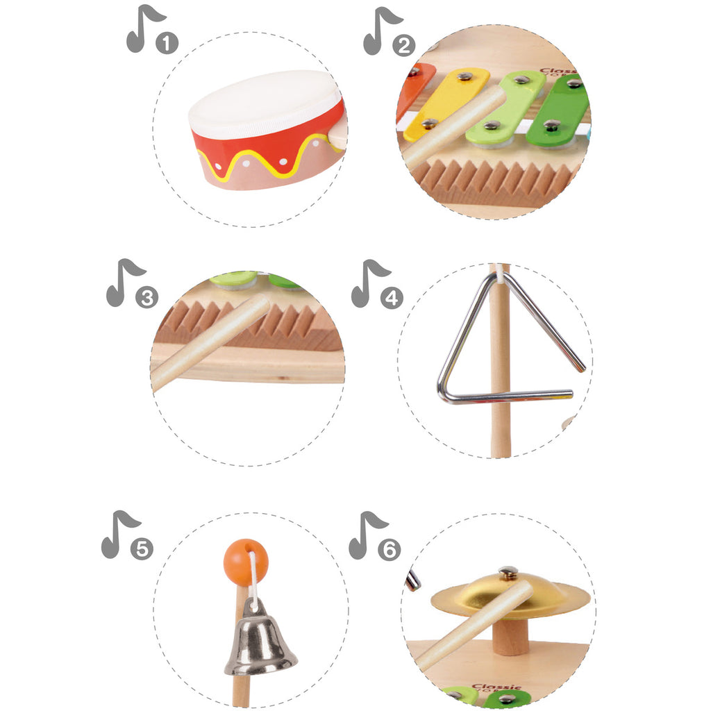 Children's wooden Musical Table 49.7x29x26.4 cm 3+ years