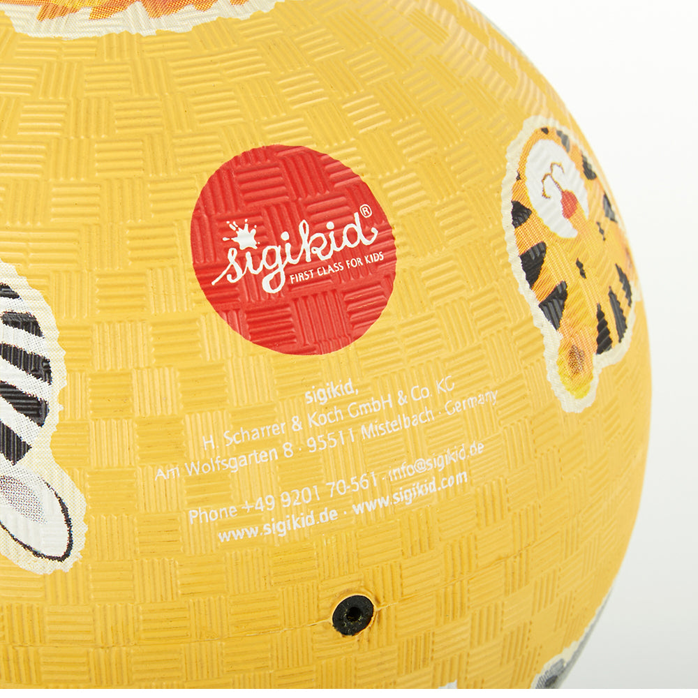 Children's ball from 100% natural rubber Zoo Garden 17cm 12+ months Sigikid
