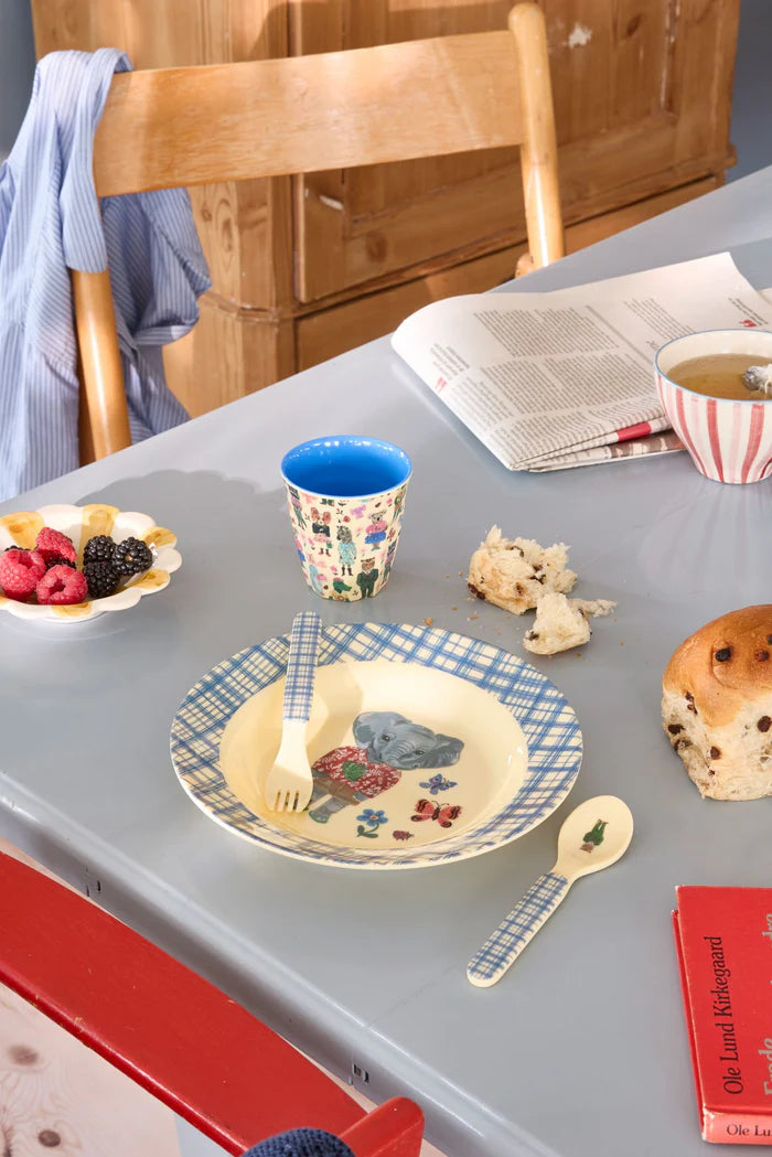 Παιδικό μπολ μελαμίνης Nathalie Lété  Blue Rice