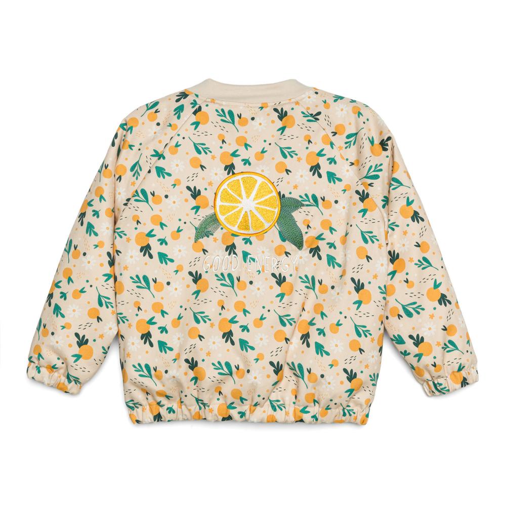 Bomber Jacket with lining and Lemons print 3Years-8Years
