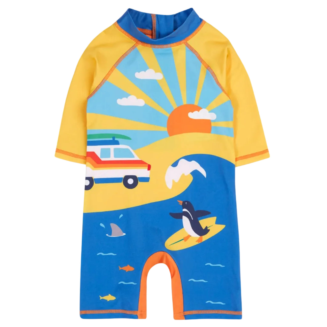 Kid's swim suit UPF50+ Lemon - Beach 6M-4Y Frugi