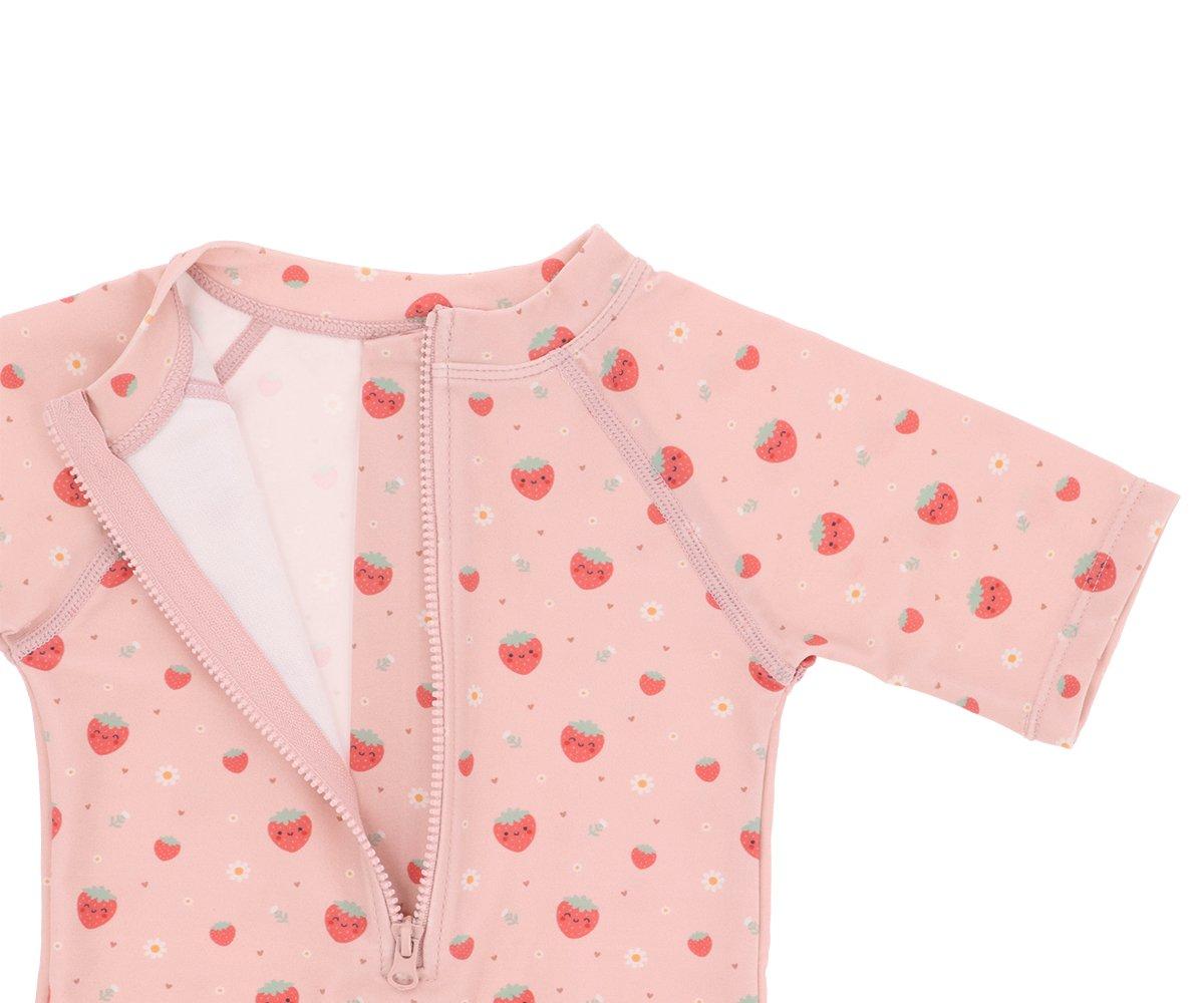 Lonsleeve swimming suit 2-3Y Strawberries Monnëka 