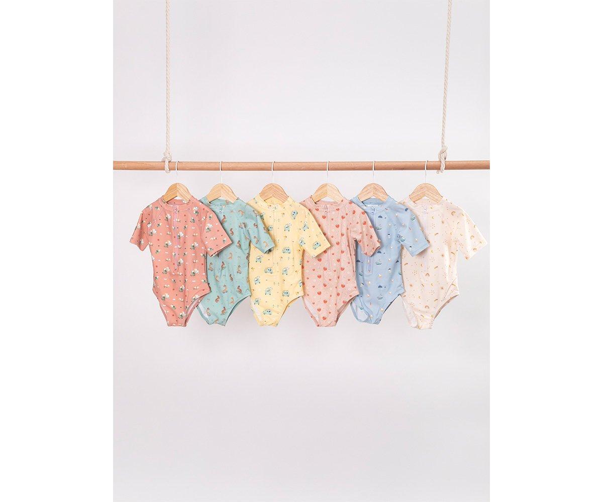 Lonsleeve swimming suit 2-3Y Strawberries Monnëka 