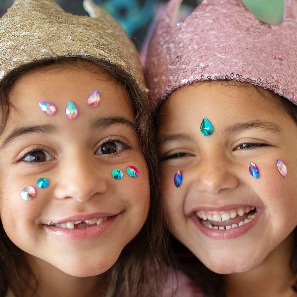 Παιδικά Αυτοκόλλητα προσώπου Κρύσταλλοι 36τμχ  +3 ετών Great Pretenders