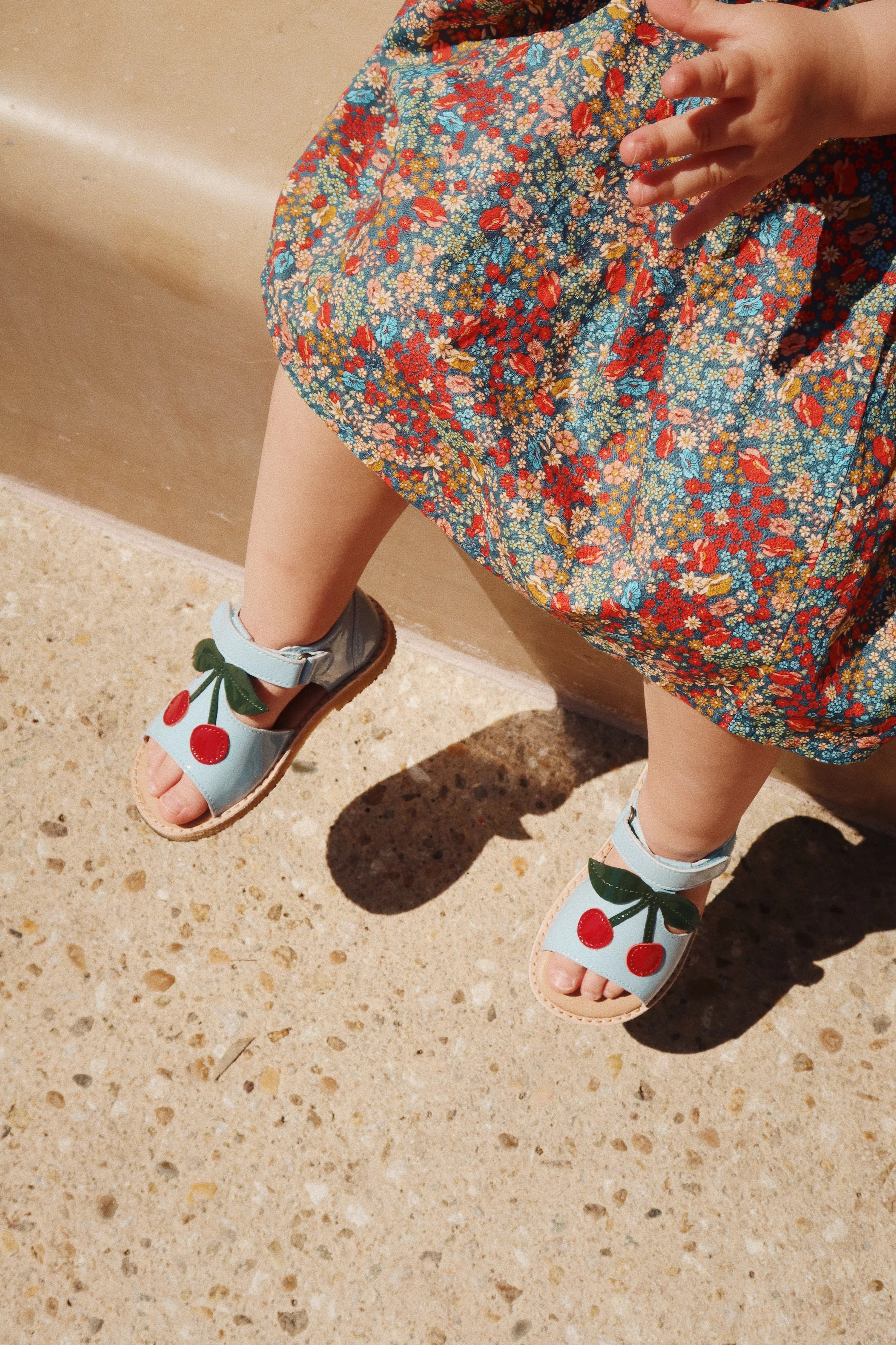 Cherry sandals - light blue 21-31 Konges Slojd