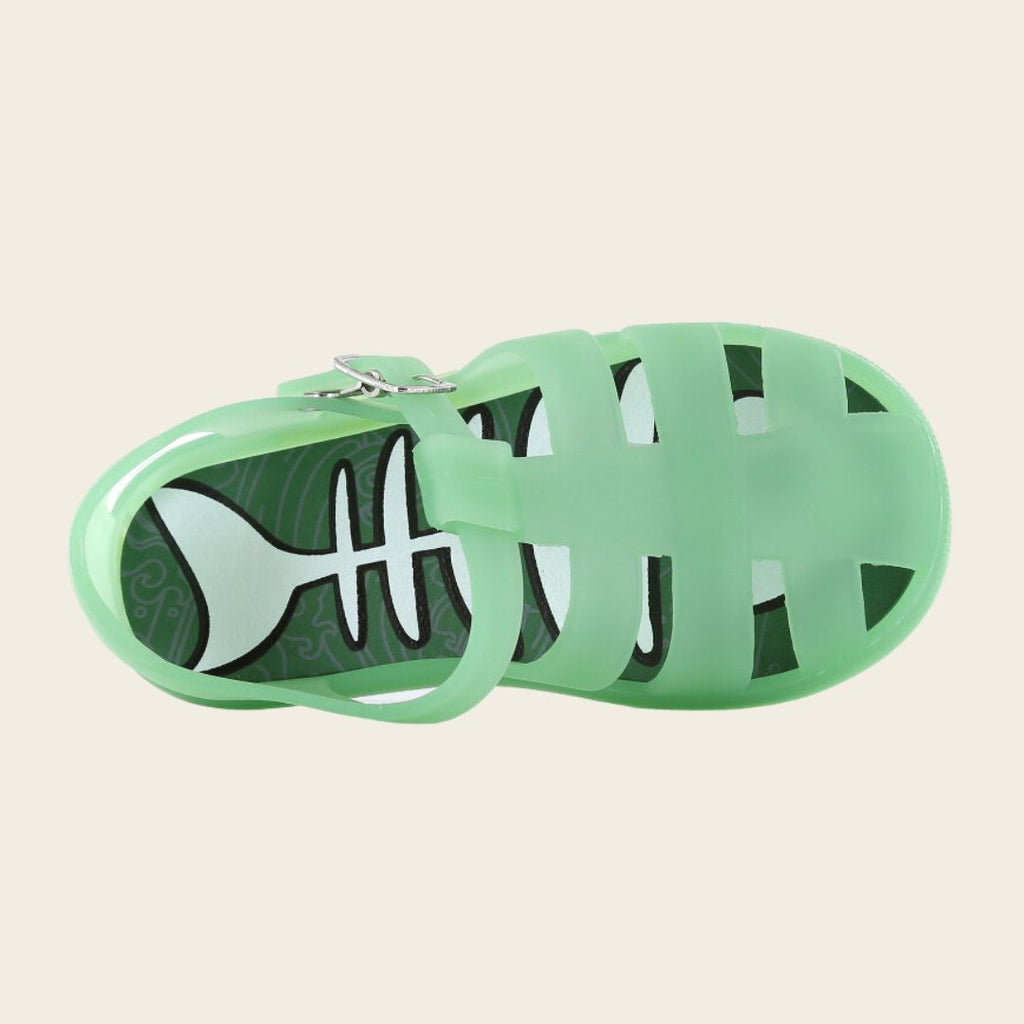 Beach sandals Go Banana's 23-28 Green Fishbone Shoesme