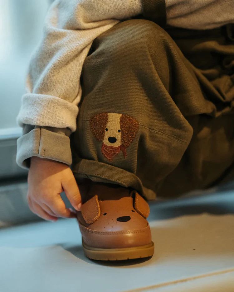 Kid's Wadudu Classic Boots Dog - Hazelnut Leather Size 23-33 DONSJE