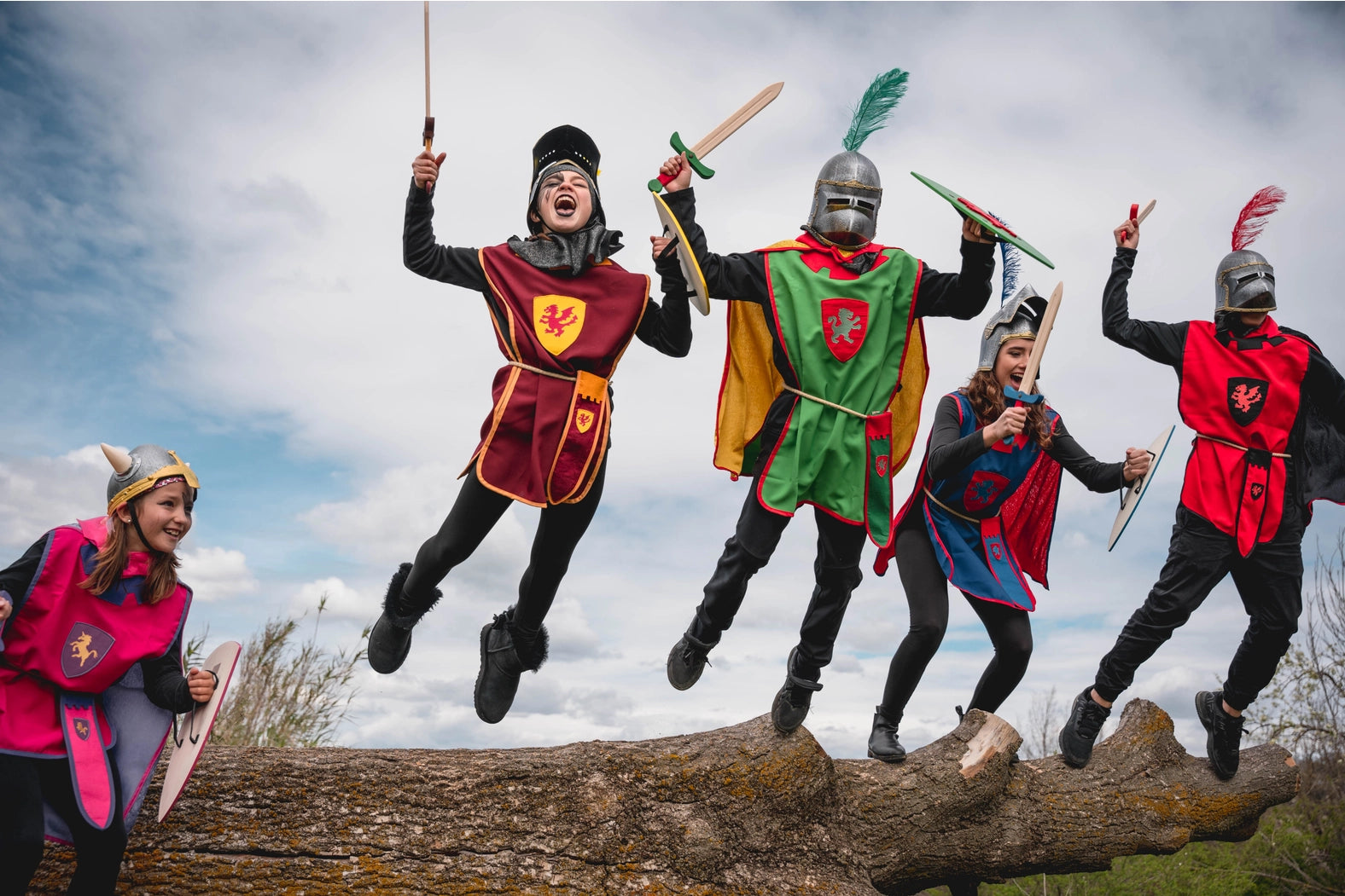 Open Mask Knight Helmet 9-12 years old