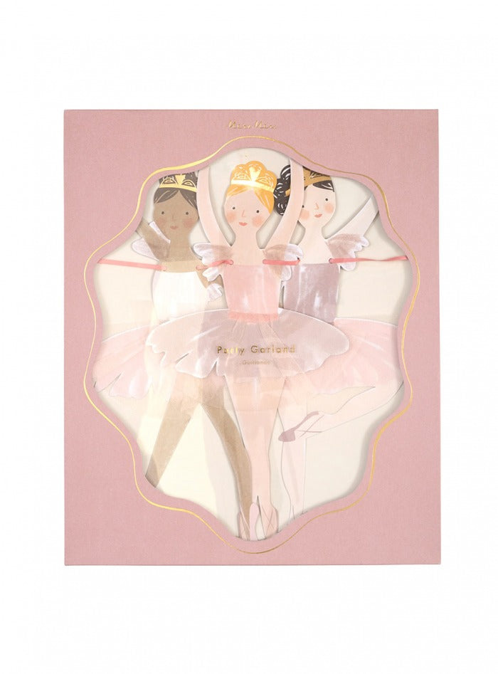 Διακοσμητική χάρτινη γιρλάντα για παιδικό πάρτι Ballerina-3m