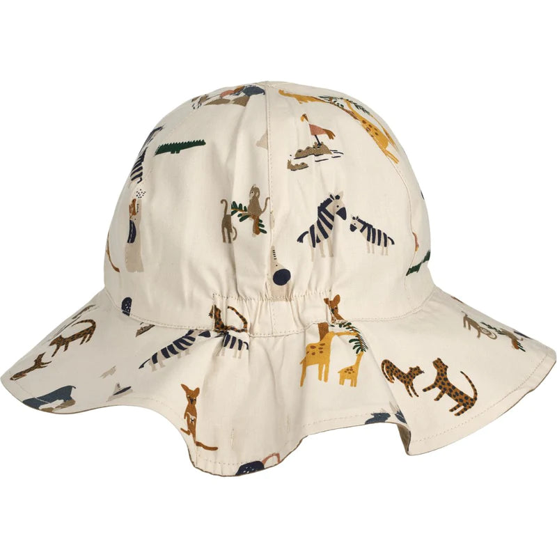 Kid's Amelia reversible sun hat - All together/Sandy 0M-10Y - Liewood