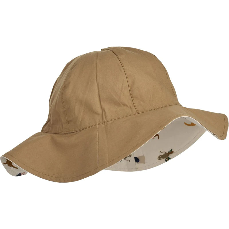 Kid's Amelia reversible sun hat - All together/Sandy 0M-10Y - Liewood