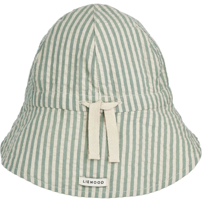 Kid's Sunneva Sunhat Peppermint/White Stripes 0M-4Y - Liewood