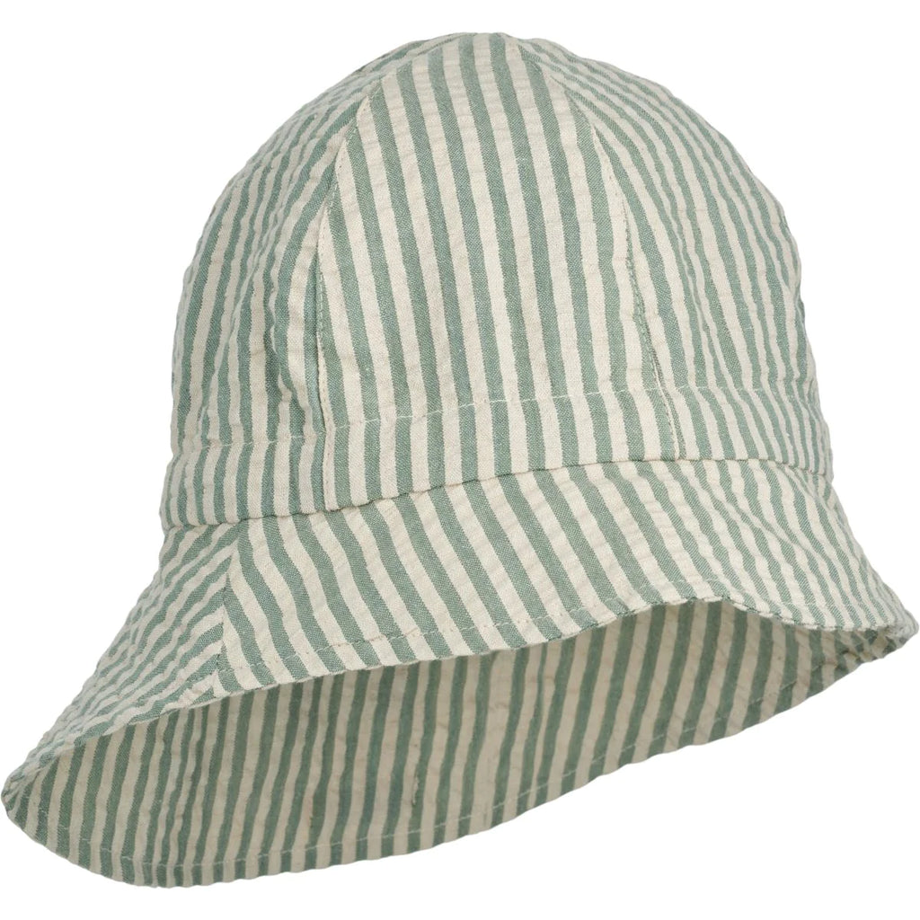 Kid's Sunneva Sunhat Peppermint/White Stripes 0M-4Y - Liewood