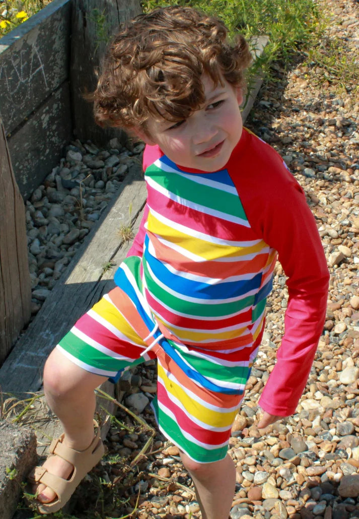 Children's swimsuit-bermuda with UPF50 protection Happy Stripes 2-5Y