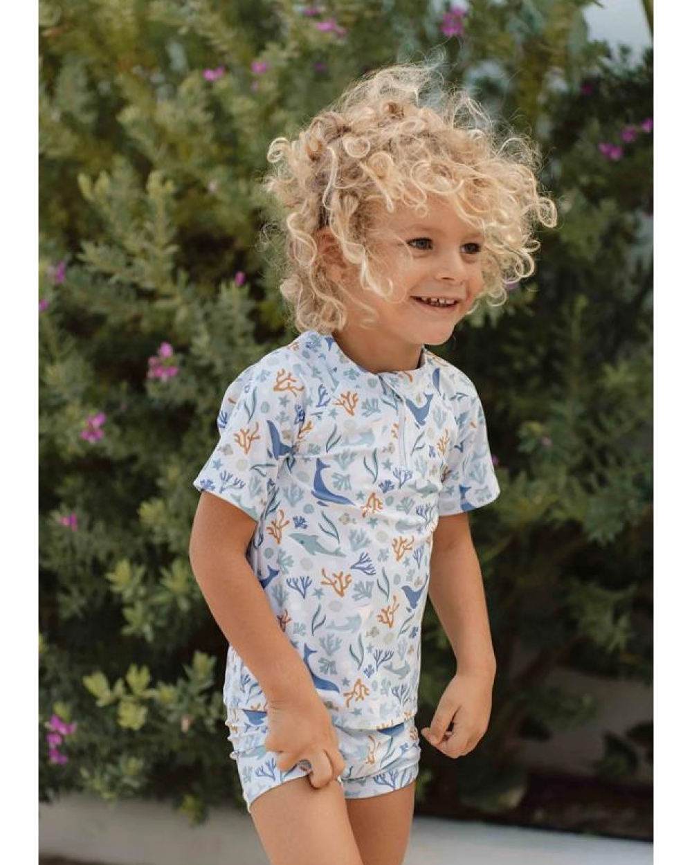 Παιδικό μαγιό μποξεράκι για αγόρια Ocean Dreams Blue 9M-12M Little Dutch